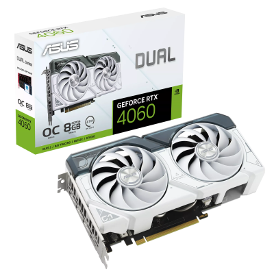 Tarjeta de Video ASUS NVIDIA Dual GeForce RTX 4060 White OC, 8GB 128-bit GDDR6, PCI Express 4.0