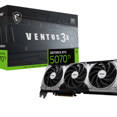 Tarjeta de Video MSI GeForce RTX 5070 Ti 16G VENTUS 3X OC