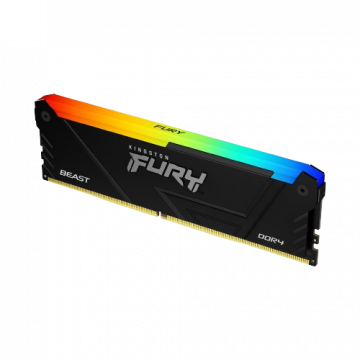 Memoria RAM Kingston FURY Beast RGB DDR4, 3200MHz, 16GB, Non-ECC, CL16