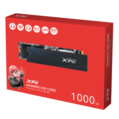 SSD XPG GAMMIX S50 CORE NVMe, 1TB, PCI Express 4.0, M.2