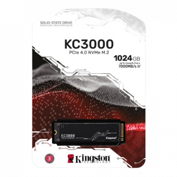 SSD Kingston KC3000 NVMe, 1TB, PCI Express 4.0, M.2