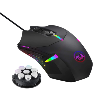 M601-RGB CENTROPHORUS 2 BLACK MOUSE REDRAGON RGB 7200 DPI