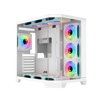 Gabinete Gamer Xzeal XZ150 X-Tron Mid Tower ATX 4 ARGB Fans Blanco