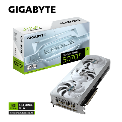 Tarjeta De Video Gigabyte GeForce RTX 5070 Ti EAGLE OC ICE SFF 16G