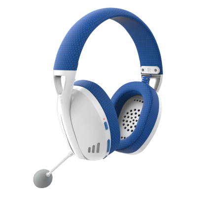 Redragon Audífonos Gamer Ire Pro H848, Inalámbrico, USB, Blanco/Azul