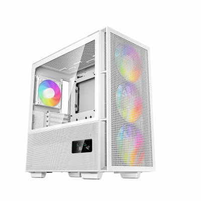 Gabinete DeepCool CH560 DIGITAL WH con Ventana, Midi-Tower, Mini-ITX/Micro-ATX/ATX/E-ATX, USB 3.0, sin Fuente, Blanco