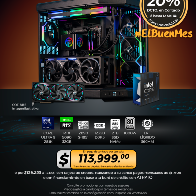 PC GAMER INTEL Core Ultra 9 285K, RTX 5090 MASTER 32GB, 128GB RAM, 2TB SSD