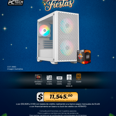 PC GAMER AMD Ryzen 7 5700G, 32GB RAM, 1TB SSD