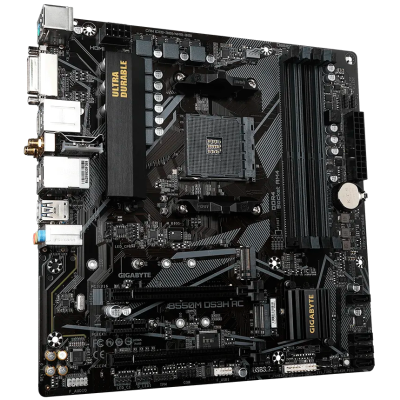 Tarjeta Madre Gigabyte B550M DS3H AC Rev. 1.0, Micro-ATX, Socket AM4, AMD B550, 128GB DDR4, HDMI para AMD