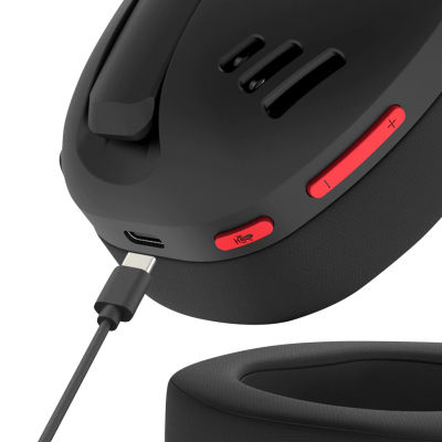 Redragon Audífonos Gamer Ire Pro H848, Inalámbrico, USB, Negro