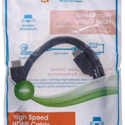 Manhattan Cable HDMI de Alta Velocidad, HDMI Macho -HDMI Macho, 4K, 30Hz, 3D, 1.8 Metros, Negro