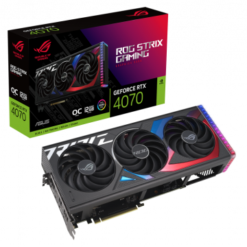 Tarjeta de Video ASUS NVIDIA GeForce RTX 4070 ROG STRIX GAMING, 12GB 192-bit GDDR6X, PCI Express 4.0