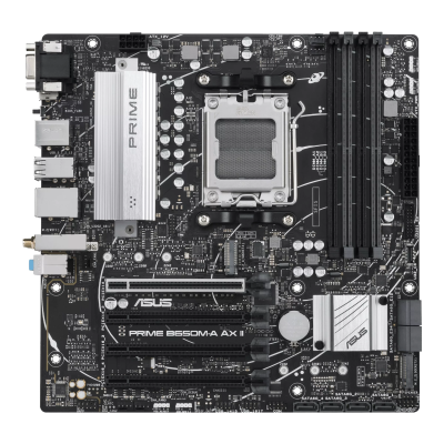Tarjeta Madre ASUS PRIME B650M-A AX II, Micro-ATX, Socket AM5, AMD B650, 128GB DDR5, HDMI/DP para AMD