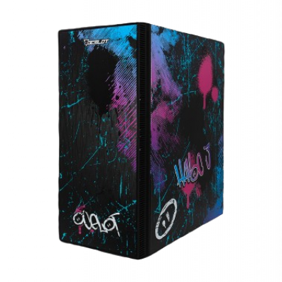 Gabinete Ocelot Gamer Grafiti, LED RGB, Escritorio, ATX/EATX/ITX/Micro ATX, USB 2.0, sin Fuente, Negro