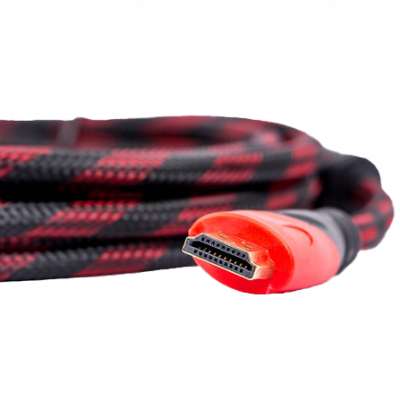 Naceb Cable HDMI Macho - HDMI Macho, 4K, 1.5 Metros, Negro/Rojo