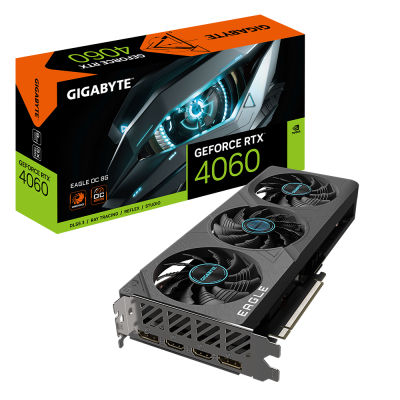 Tarjeta de Video Gigabyte NVIDIA GeForce RTX 4060 EAGLE OC 8G, 8GB 128-bit GDDR6, PCI Express 4.0