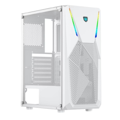 Gabinete Yaguaret Hercules HA11 con Ventana, Midi-Tower, ATX, USB 3.0, sin Fuente, sin Ventiladores Instalados, Blanco