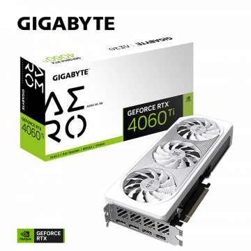 Tarjeta de Video Gigabyte NVIDIA GeForce RTX 4060 Ti AERO OC 8G, 8GB 128-bit GDDR6, PCI Express 4.0