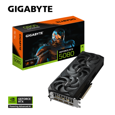 Tarjeta de Video Gigabyte GeForce RTX 5080 WINDFORCE OC SFF 16G