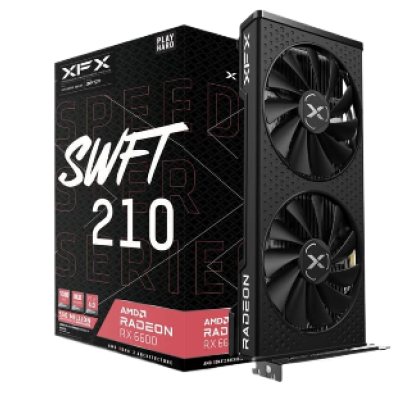 Tarjeta de Video RX 6600 XFX AMD Speedster SWFT 210 AMD Radeon, 8GB 128-bit GDDR6, PCI Express x8 4.0